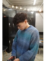 スレイ 西宮(SLAY)&nbsp;波巻きハイライトアップバングツーブロックマッシュ