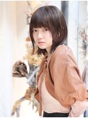ウルフレイヤー/アッシュオリーブ/ツヤ髪/姫カット/センター北