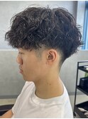 スパイラルパーマツイストパーマハイライトパーマメンズメッシュ