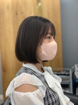 カーサ バイ ハミュウ たまプラーザ(CASA by Humium)&nbsp;20代30代ナチュラルくびれボブ毛先パーマ艶感結べるボブ