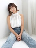 【La fith】外ハネボブ×シアーグレージュ