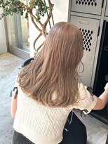 ヲタク(wotaku.)&nbsp;ミルクティーベージュハイトーンダブルカラーケアブリーチロング