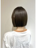 顎下1センチのぱつっとボブ