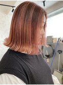 ピンクバレイヤージュ