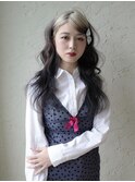 【yukino】ホワイトとブラックのルーツカラー×フリルレイヤー