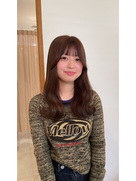 スイート ヘアデザイン(Suite HAIR DESIGN) 【顔周りカットSayaka】マロンブラウン