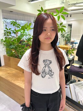 オーシャン(Ocean) 【OceanHair&Life田中愛梨】ロングレイヤー/オレンジカラー/暖色