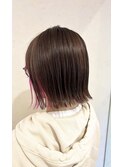 20代、30代、40代/ロングスタイル/ピンクインナー（仙台）