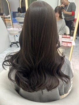 ロンドルピナス 小倉(Lond Lupinus) 黒髪カタログ/オリーブグレー/ココアベージュ/小顔に見せるヘア