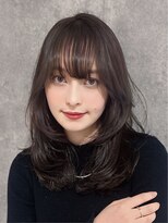 エアー 青山(AIR)&nbsp;透明感カラーアッシュグレージュレイヤーカット髪質改善