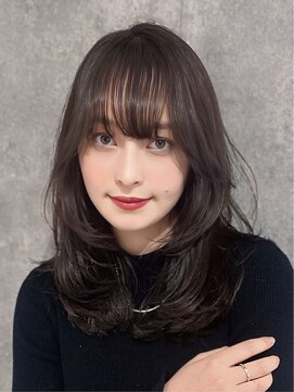 エアー 青山(AIR) 透明感カラーアッシュグレージュレイヤーカット髪質改善