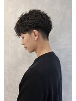 メンズサロン ルーブ 新潟(メンズサロンLOOB)&nbsp;刈り上げセンターパートフェザーパーマツーブロックメンズカット