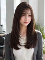 ダル 渋谷/表参道(DAL.)&nbsp;レイヤーカット/ダークブラウン/顔周りカット/くびれレイヤー