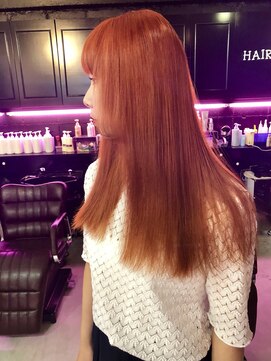 へアメイクワンプラス 四日市(HAIR MAKE ONEplus) ダブルカラー オレンジ