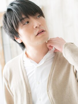 モッズヘア メン 南越谷南口店(mod's hair men) 黒髪マッシュで爽やかさUP!無造作ショートC