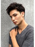 爽やかハンサムショートツーブロックバーバースタイル