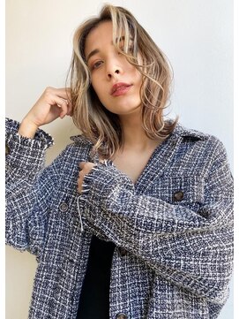 トルネード(TORNADO) 外国人風フェイスフレーミング グレージュ ヨシンモリ 韓国風