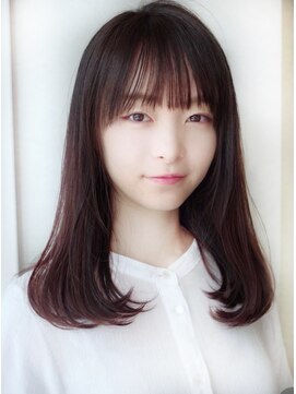 エールバイボヌール(Ere by Bonheur) ワンカールで決まる！小顔前髪ミディアムヘア♪