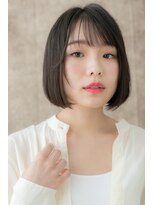 モッズヘア 越谷(mod's hair)&nbsp;黒髪うる艶髪前下がり小顔ぷつっとボブY越谷20代30代40代