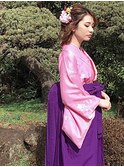 卒業式　袴着付け+ヘアセット　¥13200