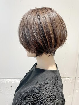 ラポール 柏店(RAPPOR) カーキベージュ×繊細ショート◎20代30代40代50代60代