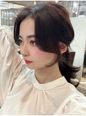 後れ毛可愛い顔まわりカット！韓国前髪で表参道エリア1位の人気