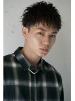 ロミーオム 本厚木(ROMMY. Homme)&nbsp;刈り上げツーブロック王道マッシュショートビジネスメンズヘア
