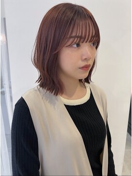 シエル 一社(cher) 秋の暖色ボブ