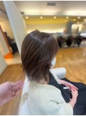 白髪ぼかし若見えボブ