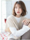 関内/髪質改善/シースルー前髪×大人ミディアムボブ♪a