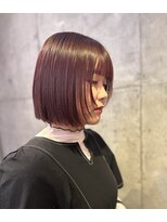 リズム(RHYTHM) チェリーレッド×ボブスタイル
