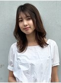 ★小顔カットピンクベージュデジタルパーマインナーグレージュ