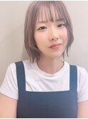 ショートレイヤー/ライトブラウン