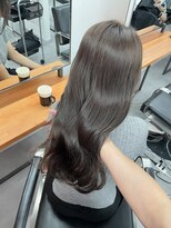 レブ 三条河原町(Reb,)&nbsp;ブリーチなしダブルカラーレイヤーカットミルクティーベージュ