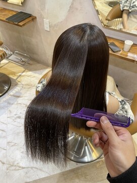 ロンドローズ 名古屋(Lond damaskRose) 顔周り ダブルカラー 名駅 ブリーチ 髪質改善 ボブ 韓国 673