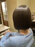 カット+酸熱縮毛矯正+ナノバブルヘッドスパ20分+潤ツヤトリートメント