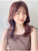 ナチュラルカール美髪外ハネボブ斜めバング前髪結べるボブ