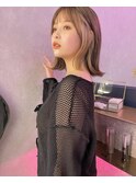 イメチェン外ハネボブ美髪ワイドバング/髪質改善前髪レイヤー