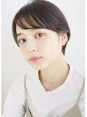 前髪有りショート/黒髪ショート