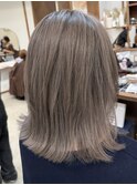 ROUIS  津田沼　グレージュ　白髪ぼかし　ブリーチ