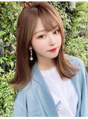 【NEW OPEN】小顔前髪あり後れ毛サイドバングメルティカラー