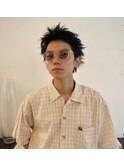 たまプラ/スパイキーショート/パンパーマ/地毛風カラー/