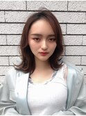 ミニウルフレイヤーカット顔周りカット前髪カット韓国ボブ銀座