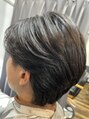 テーラヘアー 小田急相模原店(TELA HAIR) 2ブロックハンサムショートクセを使ってフェザーウエーブ風に