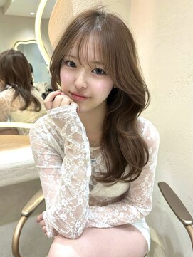 サイン 渋谷(SIGN) 韓国ヘアーハッシュカットレイヤーカットグレージュブリーチ無し