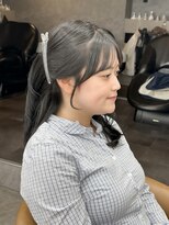 ロンドリゼル 札幌(Lond RiseL)&nbsp;◯ オリーブグレー/韓国/レイヤーカット/髪質改善/縮毛矯正/札幌