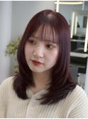 三重顔周りレイヤーカット顔周りカットハッシュカット髪質改善