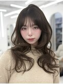 韓国スタイル/ナチュラルくびれヘア_くびれ巻き_レイヤーカット