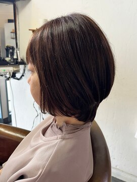 カミケン 方木田店(kamiken.) 美シルエット◎大人ショートボブ【カミケン方木田/福島】