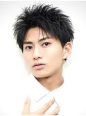 爽やかアップバングで好印象◎メンズショート メンズカット